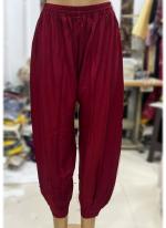 Rayon Pink Casual Wear Plain Afghani Pant